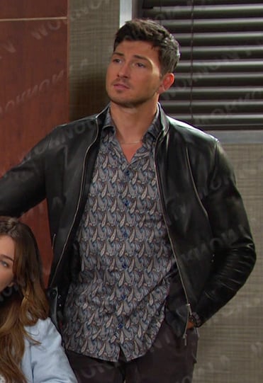 Alex’s paisley print shirt on Days of our Lives