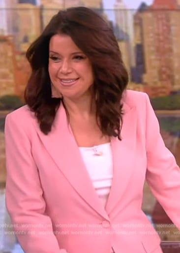 Ana’s pink blazer and pants on The View