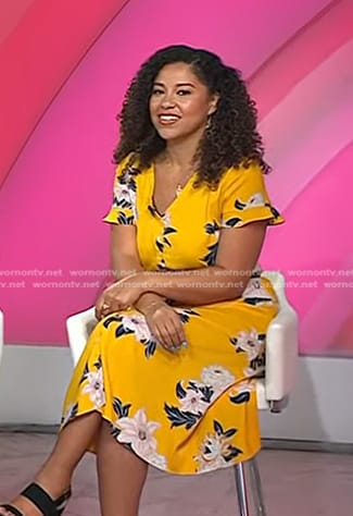 Arianna’s yellow floral dress on Today