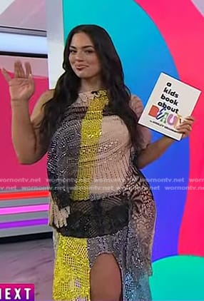 Ashley Graham’s asymmetric knit dress on Today