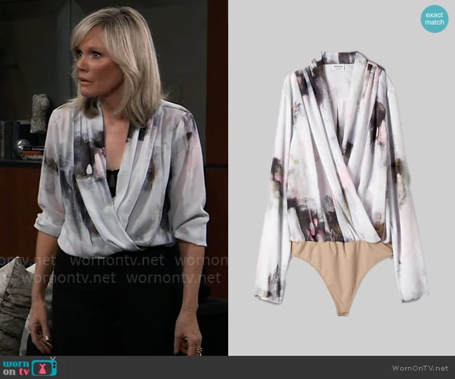 Babaton Ambrose Bodysuit worn by Ava Jerome (Maura West) on General Hospital