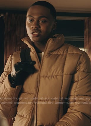 Bakari’s yellow padded jacket on The Chi