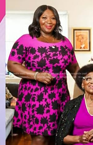Bevy Smith’s pink floral dress on Today