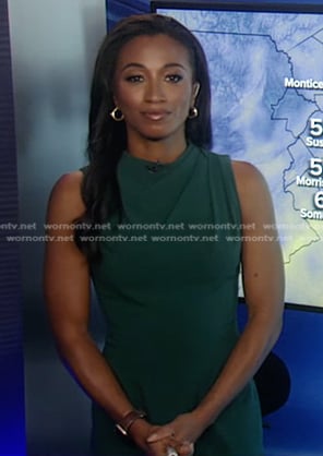 Brittany’s green sleeveless dress on Good Morning America