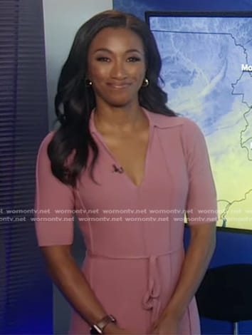 Brittany’s pink collared dress on Good Morning America