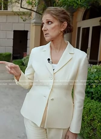 Celine Dion’s white blazer on Today
