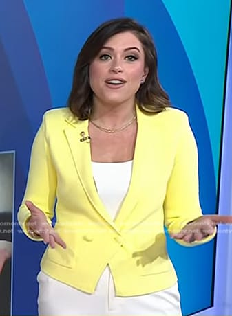 Chloe’s yellow blazer on Today