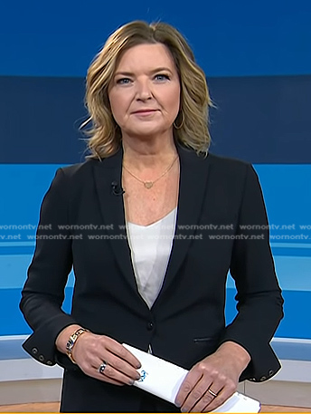 Christine Romans’s black blazer on Today