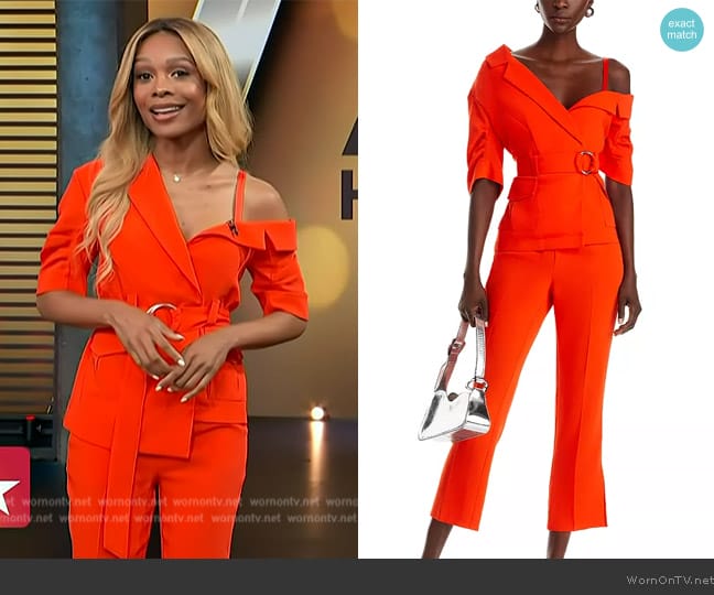 Cinq a Sept Katie Top worn by Zuri Hall on Access Hollywood