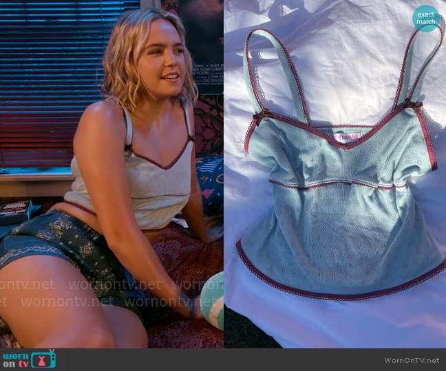 Daisylia Bella Top in Blue Clouds worn by Imogen Adams (Bailee Madison) on Pretty Little Liars Original Sin
