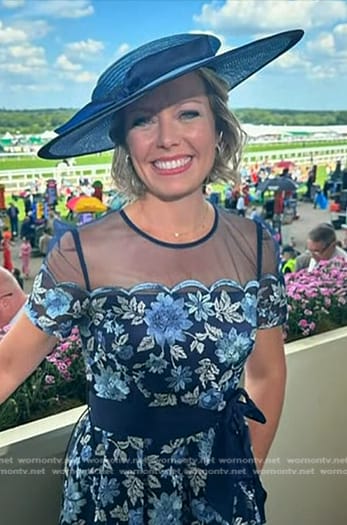 Dylan’s blue floral embroidered dress on Today