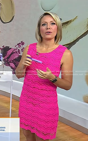 Dylan’s pink scalloped lace dress on Today