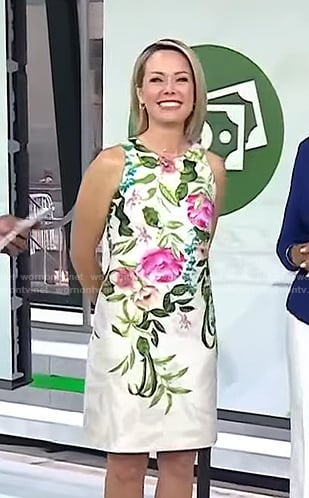 Dylan’s white floral sleeveless dress on Today