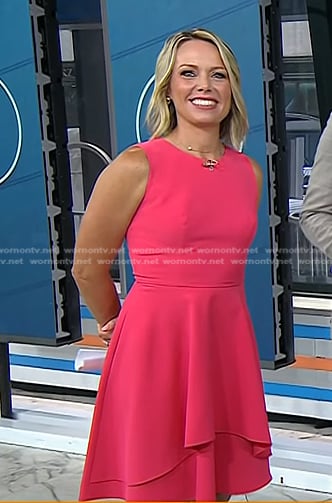 Dylan’s pink fit and flare dress on Today