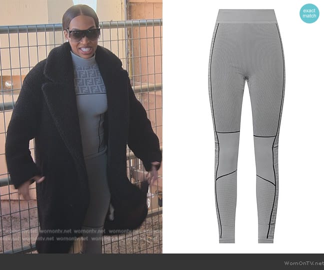 Fendi Logo Leggings worn by (Malika Haqq) on The Kardashians