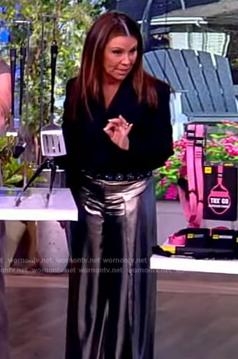 Gretta’s embellished top on The View