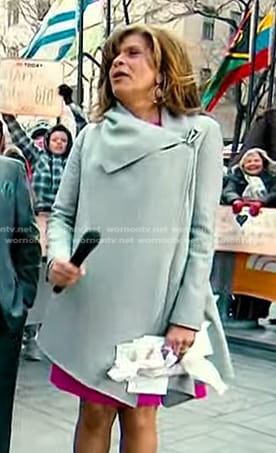 Hoda’s grey coat on Today