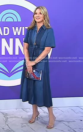 Jenna’s colorblock denim shirtdress on Today