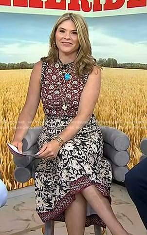 Jenna’s mixed floral print dress on Today
