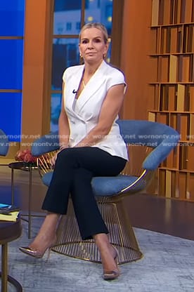 Jennifer’s metallic pvc pumps on Good Morning America