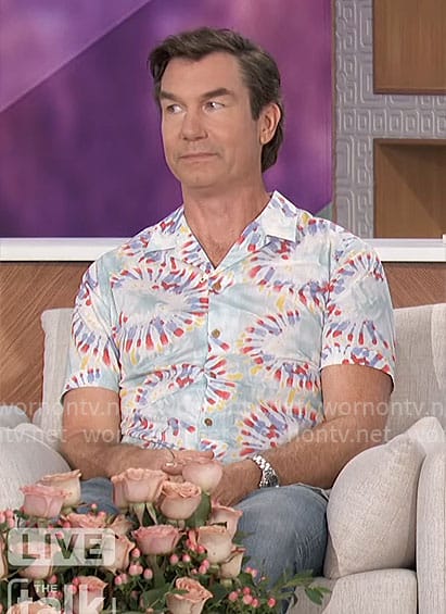 Jerry’s tie dye shirt on The Talk