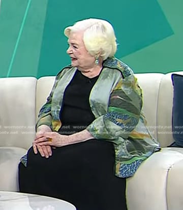 June Squibb’s green printed kimono jacket on Today