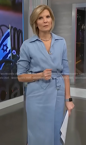 Kate’s blue wrap shirtdress on NBC News Daily