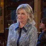 Kayla’s paisley print belted dress on Days of our Lives Kayla’s paisley print belted dress on Days of our Lives
