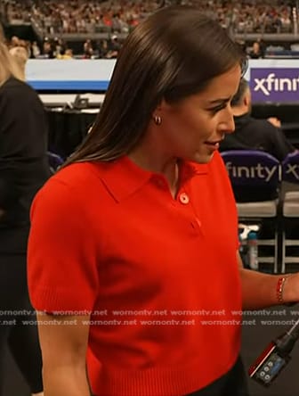 Kaylee’s red polo sweater on Today