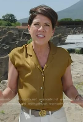 Kelly Cobiella’s gray leather belt on Today