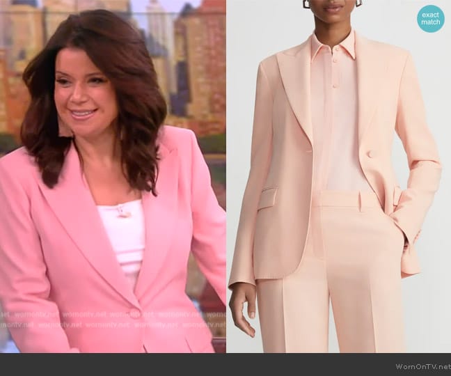 Lafayette 148 Finesse Crepe Blazer worn by Ana Navarro on The View