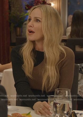 Laura’s colorblock ribbed dress on All American