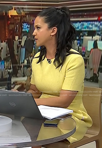Laura’s yellow mini dress on Today