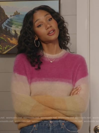 Layla’s ombre knit sweater on All American