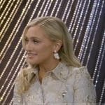 Maggie Sajak’s metallic collared dress on Good Morning America