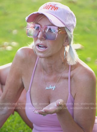 Margarette’s pink tennis dress on The Real Housewives of New Jersey