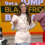 Monica Mangin’s cargo jumpsuit on Live with Kelly and Mark