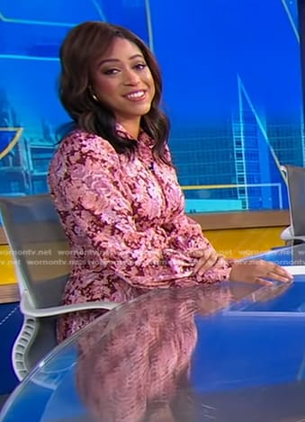 Morgan’s pink floral dress on Good Morning America