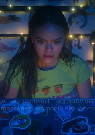 Mouse’s green strawberries top on Pretty Little Liars Original Sin