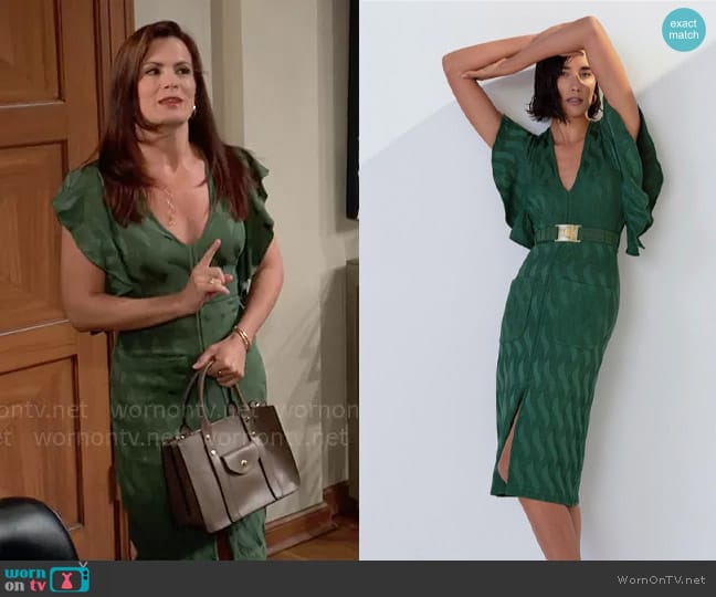 Paola Bernardi Tassia Dress worn by Chelsea Lawson (Melissa Claire Egan) on The Young and the Restless
