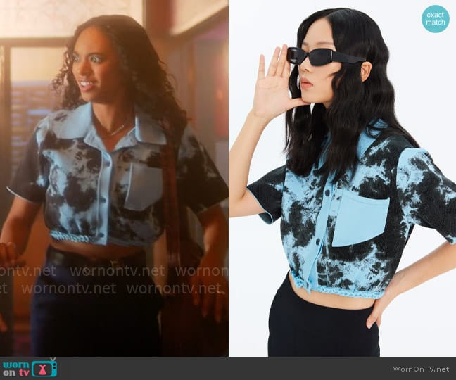 PH5 Gregory Tie Dye Polo Shirt worn by Tabitha 'Tabby' Hayworth (Chandler Kinney) on Pretty Little Liars Original Sin