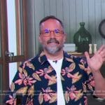 Renato Poliafito’s navy floral shirt on Today