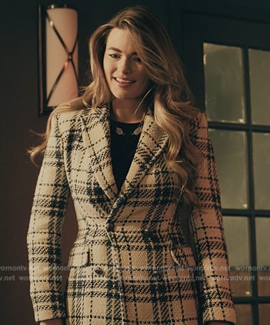 Sarah’s plaid blazer on The Chi