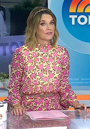 Savannah’s beige pink leather belt on Today
