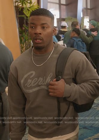 Spencer’s gray Crenshaw sweater on All American