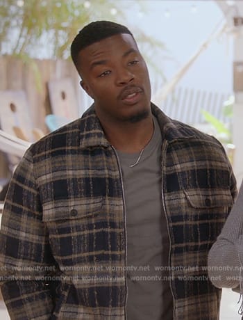 Spencer’s plaid shearling jacket on All American