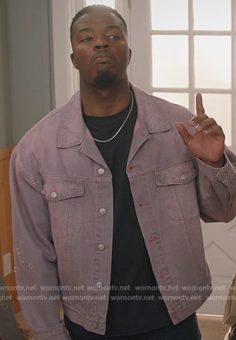 Spencer’s purple denim jacket on All American