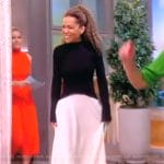 Sunny’s two-tone maxi dress on The View