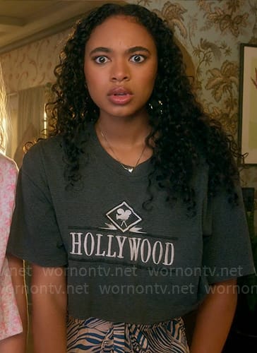 Tabby’s Hollywood t-shirt on Pretty Little Liars Original Sin