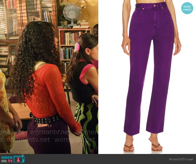 Ulla Johnson The Agnes Jean in Cassis Wash worn by Tabitha 'Tabby' Hayworth (Chandler Kinney) on Pretty Little Liars Original Sin